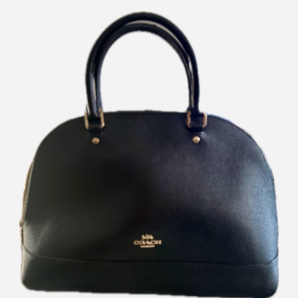 Coach Sierra Black Leather Satchel Bag